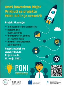 Tretji javni razpis – projekt Podjetno nad izzive v Ljubljanski urbani regiji (PONI LUR)